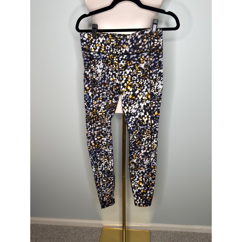 Lululemon Fast and Free High-Rise Tight 25" Floral Flux Multi Size 8 Nulux